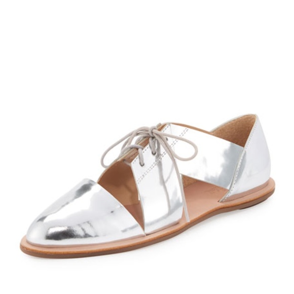 Loeffler Randall Shoes - NWOT Loeffler Randall Willa Silver Cutout Oxford